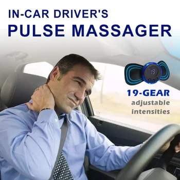 Водитель снимает усталость при вождении, мышечные боли в шее, поясничном отделе, импульсный миостимулятор, электрический перезаряжаемый массажный пластырь