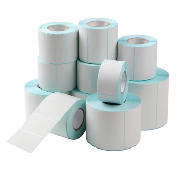 Термонаклейки разных размеров, белые пустые этикетки для термонаклейки шириной 100 мм, самоклеящиеся бумажные наклейки
