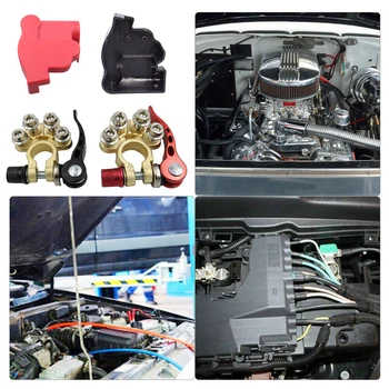 Клеммы автомобильного аккумулятора с шестигранным ключом, Быстроразъемные автоматические кабели, разъемы для отключения проводов, автомобильные аксессуары для авто