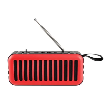 Портативный беспроводной Bluetooth-совместимый динамик, FM-радио, фонарик, громкоговоритель