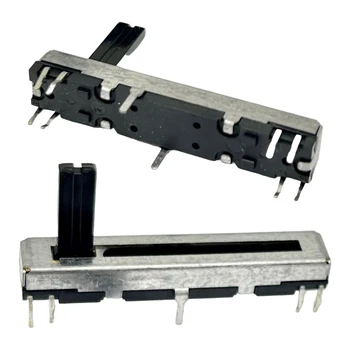 45 мм Карбоновый пленочный резистор, потенциометр скользящей одиночной муфты, длина вала B100K 15 мм для микшерного фейдера Panasonic