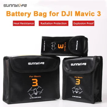 Аккумуляторная батарея для DJI Mavic 3, взрывозащищенный чехол, Безопасная сумка для хранения, мини-защитная аккумуляторная батарея для аксессуаров дрона DJI Mavic 3