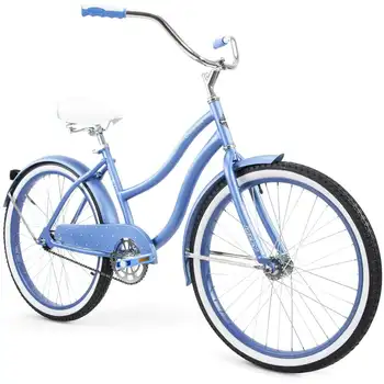 24-дюймовый Велосипед Cranbrook Girls ' Cruiser с Идеальной Рамой, Bariwinkle Для мальчиков и девочек 4-10 лет В подарок к школе
