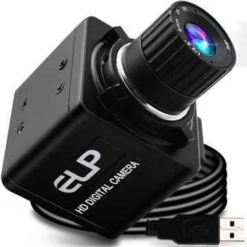 ELP 2-мегапиксельная USB-камера Full HD 30 кадров в секунду /60 кадров в секунду/120 кадров в секунду CMOS OV2710 6 мм Объектив с ручной фокусировкой Android, Linux, Windows Mini Webcam HD 1080P