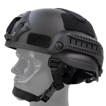 JOAXOR Тактический Страйкбольный пейнтбольный шлем MICH 2002 с боковой рейкой и креплением NVG