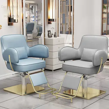 Парикмахерские кресла из нержавеющей стали Салонная мебель Парикмахерские Специальные парикмахерские кресла Nordic Beauty Salon Подъемное парикмахерское кресло B