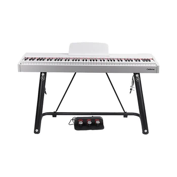 портативное пианино с 88 клавишами, чувствительная к нажатию молотка клавиатура с утяжелителем, электронный орган