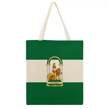 Флаг Андалусии, большая холщовая сумка Martin, уникальная холщовая сумка, забавный рюкзак-новинка, сумки высшего качества