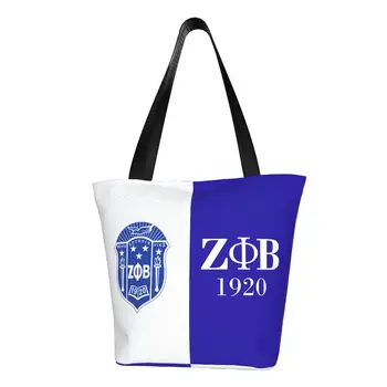 Сумки для покупок Zeta Phi Beta, холщовая сумка для покупок, большая вместительная прочная афроамериканская сумка
