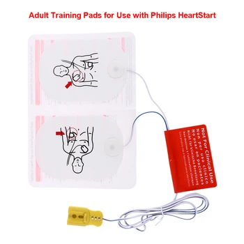 1 Пара Пластырей для тренажеров AED, обучение оказанию первой помощи, Сменные накладки Для тренировок для взрослых, Универсальный тренажер