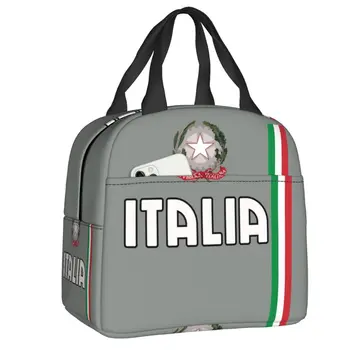 2023 Новый Флаг Италии, Изолированная сумка для ланча, Водонепроницаемая, Дизайн Национальной спортивной команды Италии, термоохладитель, коробка для бенто, Сумка для ланча