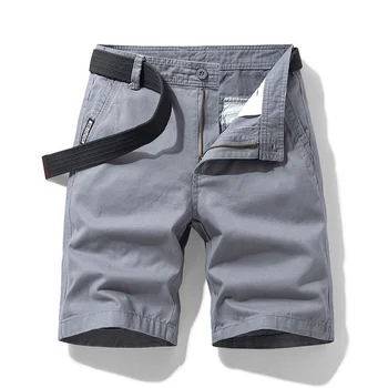 Летняя мужская уличная одежда Caro Sorts для мальчиков из чистого хлопка, повседневная карманная одежда больших размеров, мужские Бермуды Lon Z129