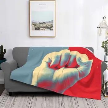 Bella Ciao (Вирусная цитата-Культовый дизайн винтажного ретро-плаката-Гимн протеста), Мягкое теплое одеяло, диван / Кровать /Путешествия