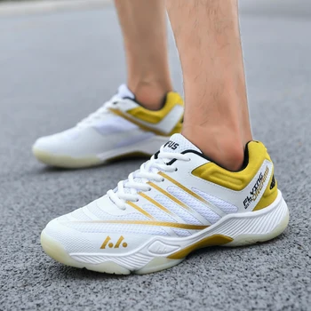 Новый тренд Унисекс для тренировок по бадминтону, роскошные брендовые домашние кроссовки, мужские теннисные туфли хорошего качества, мужская противоскользящая спортивная обувь для мальчиков