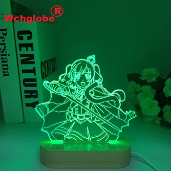 Деревянная светодиодная фигурка Kamisama Kiss Tomoe для декора спальни, ночные светильники, подарок на День Рождения, 3D-лампа для комнаты, манга Kamisama Kiss