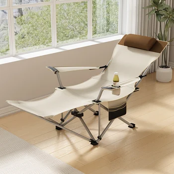 Складное пляжное кресло-реклайнер для кемпинга, ультралегкий дизайн для сна, рыбалка, кресло-реклайнер для патио, мебель для двора в Силлас-де-Плайя