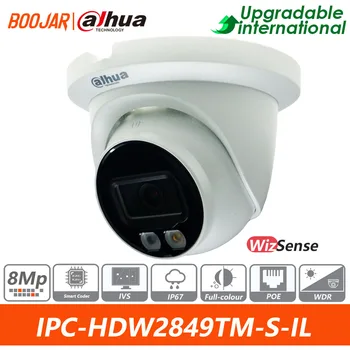 Сетевая камера Dahua Original IPC-HDW2849TM-S-IL 8MP Smart с двойным освещением и Фиксированным фокусным расстоянием для Глазного Яблока WizSense Поддерживает Обнаружение человека