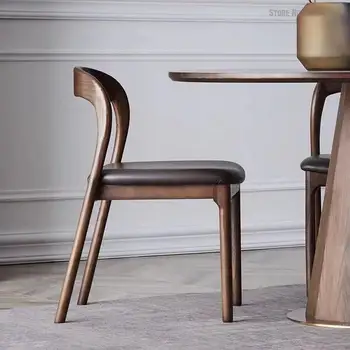 Обеденный стол, стул Nordic Light, роскошный стиль, V-образный стул из массива ясеня без подлокотника, Кофейня, Гостиная, ресторан
