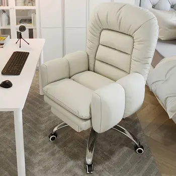 Кавайный белый компьютерный стол; Кресло для отдыха с откидывающейся спинкой; Индивидуальное роскошное кресло для руководителей; Геймерская мебель Cadeira Eiffel для офисов