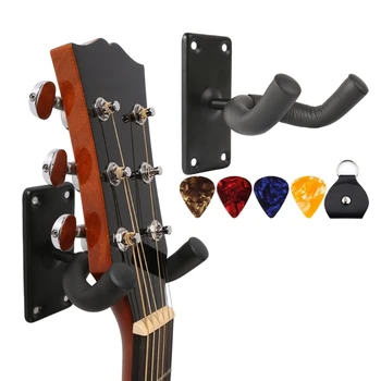 Вешалка для гитары на стену, металлическая вешалка для гитары, подставка для гитары, настенная вешалка для гитары