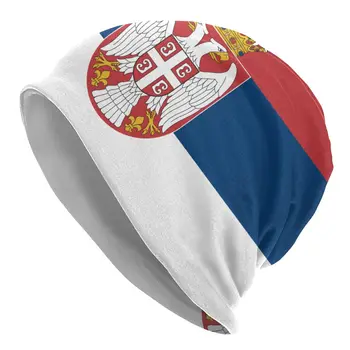 Тонкие шапочки, вязаная шапочка, Осенний флаг Сербии, шапочка-бини, капот, повседневная кепка