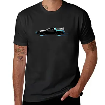 Новая футболка Back to the Future - Delorean Time Machine, футболки больших размеров, великолепная футболка, мужские футболки