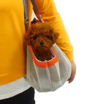 Портативная полая сетчатая сумка для переноски домашних животных, дышащая, экологически чистая, Переноска для котенка, Дорожная сумка для переноски, Щенка