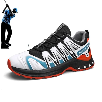 2023 Новая мужская обувь для гольфа, мужская обувь для занятий фитнесом на открытом воздухе, легкая обувь для ходьбы и бега трусцой