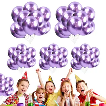 50шт 10-дюймовых хромированных перламутровых многоцветных латексных воздушных шаров Globos Свадебные Воздушные шары для украшения детского Дня рождения