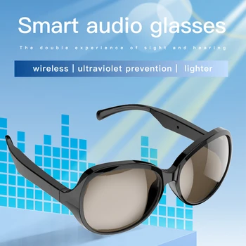 F07 TWS Смарт-Очки Наушники Анти-Blu-ray стереогарнитура С Двумя Динамиками Сенсорные Беспроводные Bluetooth Солнцезащитные Очки Для Путешествий