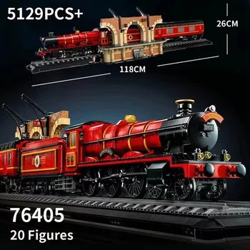 Коллекционное Издание 76405 118 см Hogiwartsed Express Train Строительный Набор Кирпичей с Минифигурками Игрушки Для Взрослых Подарок 5129 шт.