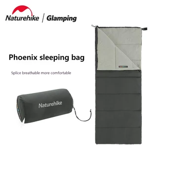 Naturehike-Теплый спальный мешок-конверт для взрослых, Походное снаряжение, Удобная палатка, утепленная палатка
