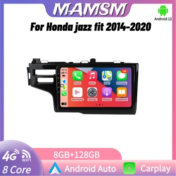 MAMSM Android Auto Radio Беспроводной Мультимедийный Плеер CarPlay Для Honda Jazz Fit 2014-2020 Навигационное Головное Устройство GPS 2din авторадио