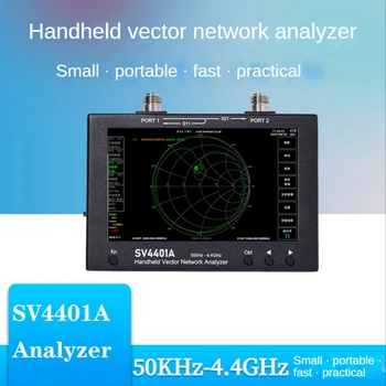 SV4401A Векторный сетевой анализатор 50 кГц-4,4 ГГц, 7-дюймовый сенсорный экран, 1001 точка сканирования, Антенный анализатор