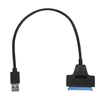 Кабель-адаптер для жесткого диска SATA с USB 3,0 на 2,5 дюйма, конвертер SDD SATA в USB 3,0-Черный