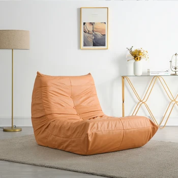 Большой раскладной диван с наполнителем из 100% губки, современное одноместное кресло без подлокотников со спинкой в стиле ретро, 3 цвета