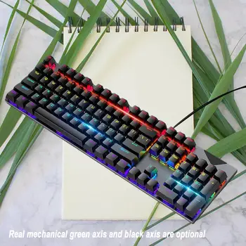 Непревзойденный игровой опыт с механической клавиатурой K1 - 104-клавишная клавиатура с синей подсветкой для непревзойденной производительности