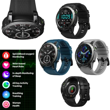 Смарт-часы Zeblaze Ares 3 Pro с 1,43-дюймовым дисплеем Ultra HD AMOLED, голосовой вызов, 100 + спортивных режимов, Монитор здоровья, спортивные умные часы