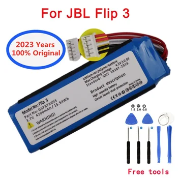 2023 года Новый 100% Оригинальный Беспроводной Динамик Bluetooth Аккумулятор для JBL Flip 3 Flip3 4200mAh GSP872693 Аккумуляторная Батарея
