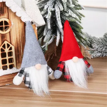 Плюшевое вязаное Рождественское украшение, Безликая кукла, украшения для пожилых Людей, Новогоднее Рождество для дома Natal Noel Deco Navidad 2023