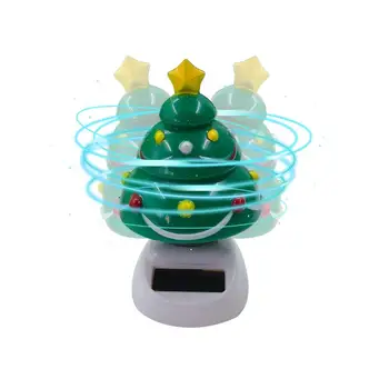 Качающаяся на солнечной батарее Рождественская елка, Качающиеся фигурки на солнечной батарее, Рождественская Танцующая игрушка на солнечной батарее для офисного стола, Подоконника, приборной панели автомобиля