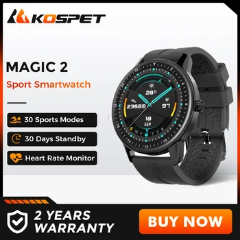 Спортивные умные часы KOSPET MAGIC 2, водонепроницаемые, пульсометр, монитор содержания кислорода в крови, Напоминание о сидячем образе жизни, Bluetooth, умные часы, Мужчины, женщины