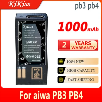1000 мАч KiKiss мощный аккумулятор pb3 pb4 для aiwa PB3 PB4 jx729 jx629 jx202 jx303 jx505 px370 jx609 p50 jx303 jx2000 px30 px50