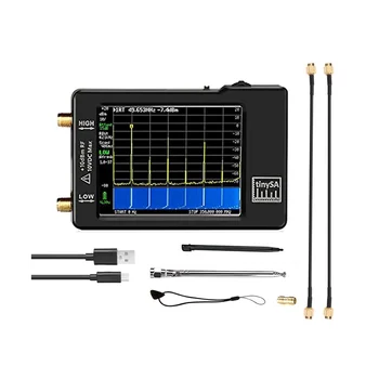 Анализатор спектра с сенсорным экраном 2,8 дюйма для частот 0,1 МГц-350 МГц и вход UHF для частотного анализатора 240 МГц-960 МГц Черный