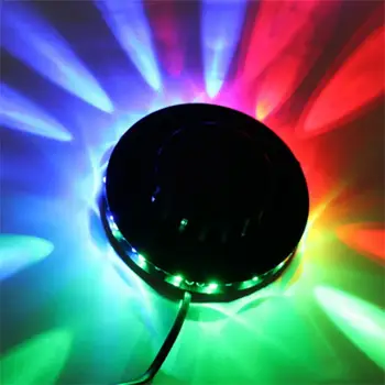 USB RGB Party Light Активируемый Звуком Вращающийся Диско-светильник LED Ball Stage Effect Стробоскопическая лампа KTV Bar Party Decoration Освещение