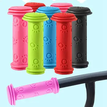 1 Пара резиновых ручек для велосипеда, противоскользящий водонепроницаемый руль для трехколесного велосипеда, скутера для детей, детские велосипедные рули