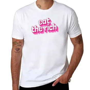 Новые летние топы с футболками Eat The Rich, футболки на заказ, создайте свои собственные мужские футболки с графическим рисунком, большие и высокие