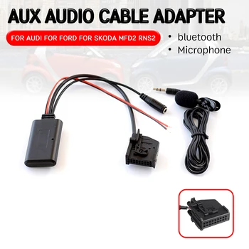 Кабель-адаптер приемника Bluetooth Aux с микрофоном для Volkswagen для 18-контактного беспроводного головного устройства для Audi RNS2 MFD2 CD-хост