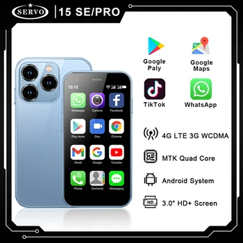 SERVO 15SE /PRO Маленький Смартфон 3G / 4G Сотовой Сети Android OS 3 ГБ + 64 ГБ Четырехъядерный 3,0 