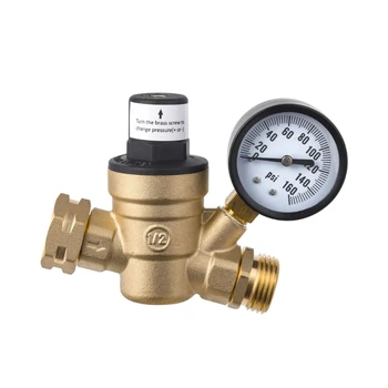 Латунный регулятор давления воды Свободно Регулируемые клапаны редуктора давления воды для экранированного фильтра прицепа RVs